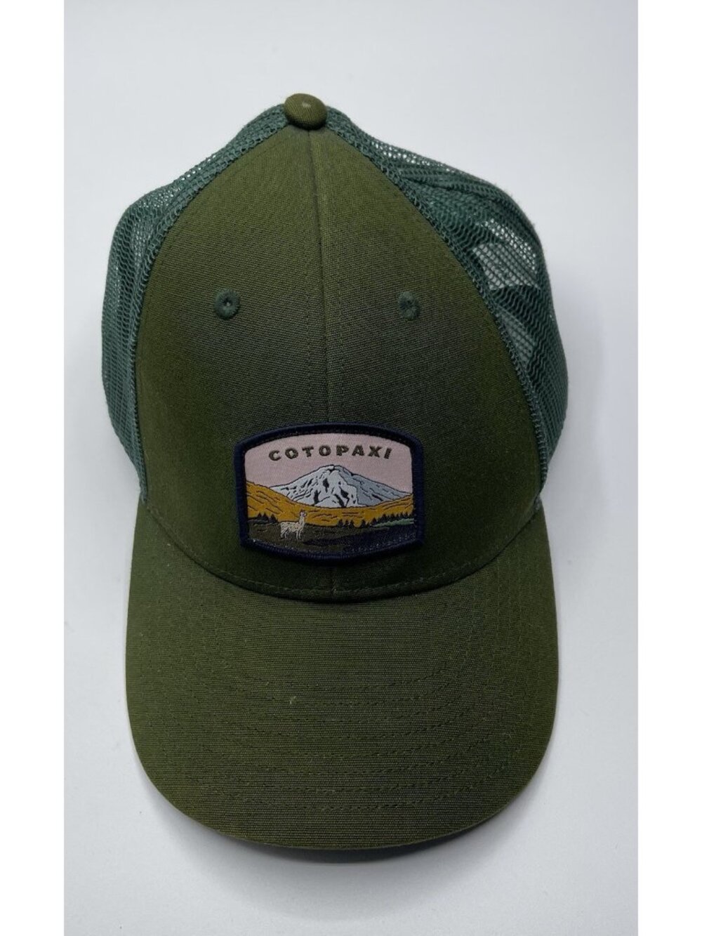 COTOPAXI Sky Green Mountain Hiking Outdoors Camp Mesh Snapback Trucker Hat Cap
